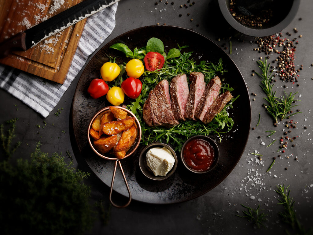 STEAK NA ŽARU s krompirčkom
